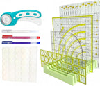 Quilting Kit with Quilting Ruler Holder, Rotary Cutter, Curved Corner Cutter by Unknown