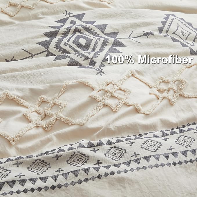 Oli Anderson Boho Duvet Cover Set King Size, Durable and Super Soft Duvet Covers - Image 3
