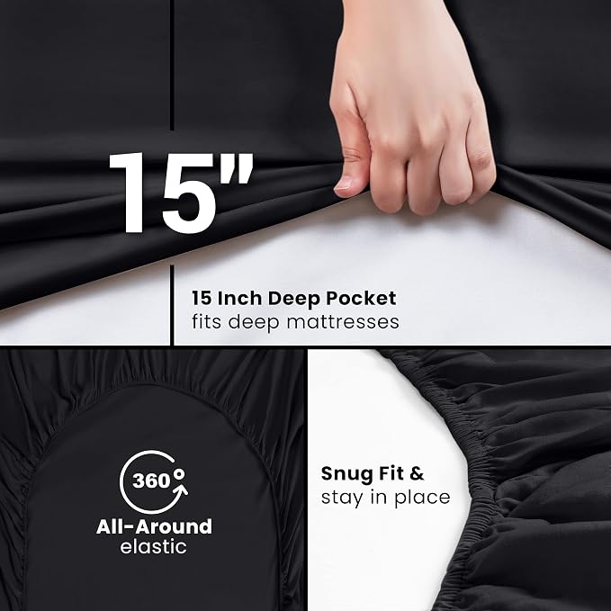 Utopia Bedding King Fitted Sheet - Image 3
