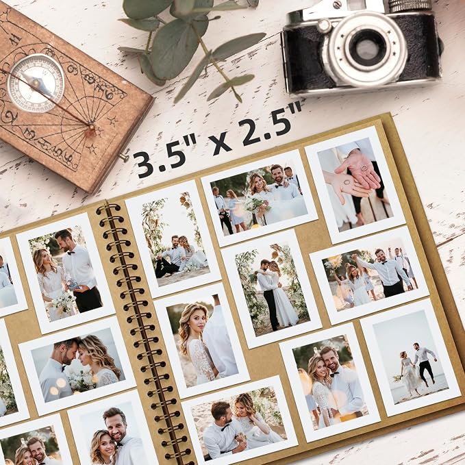 10x10 Inch DIY Scrapbook Photo Album, Hardcover Kraft Paper Acid-Free, 50 Sheets - Image 4