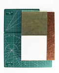 5 Pcs Leather Punch Pads Set， A4+A5 Self Healing Cutting Mats, 15x15cm Rubber by Unknown