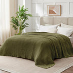 100% Cotton Muslin Blanket Queen 90" x 90", Breathable and Lightweight Cotton - Image 6