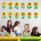 60pcs Sunflower Theme DIY Cutouts Sunflower Bulletin Board Decoration Set - Image 5
