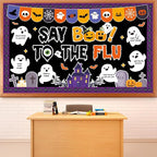 Halloween Ghost Bulletin Board Halloween Healthy Classroom Decorations Set Flu by ojustbeok