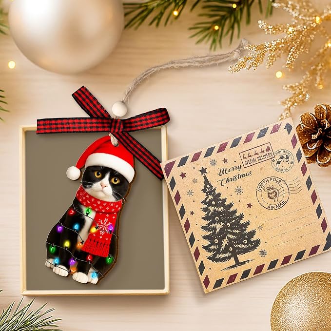 Tuxedo Cat Ornament - Image 3