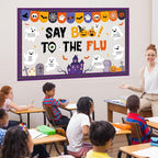 Halloween Ghost Bulletin Board Halloween Healthy Classroom Decorations Set Flu - Image 7