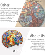 Acrylic Puzzle Suncatcher, Double Hummingbird Sun Catcher - Image 5