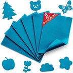 Peacock Blue Soft Felt Sheets for Crafts, 1.6mm Thick, Kids' Crafts, DIY by Grainear
