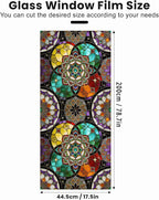 Stained Glass Window Privacy Film Static Cling - Image 2