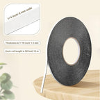 Tatuo 2 Rolls Double Sided Foam Tape 1/4 Inch by 50 Feet Black PE Foam Tape - Image 3