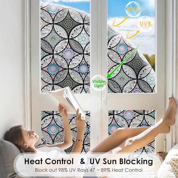 DKTIE Static Cling Decorative Window Film - Image 3