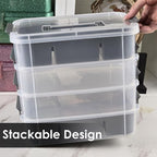CraftGenes Grey&White Modern Plastic Storage Box - Image 9