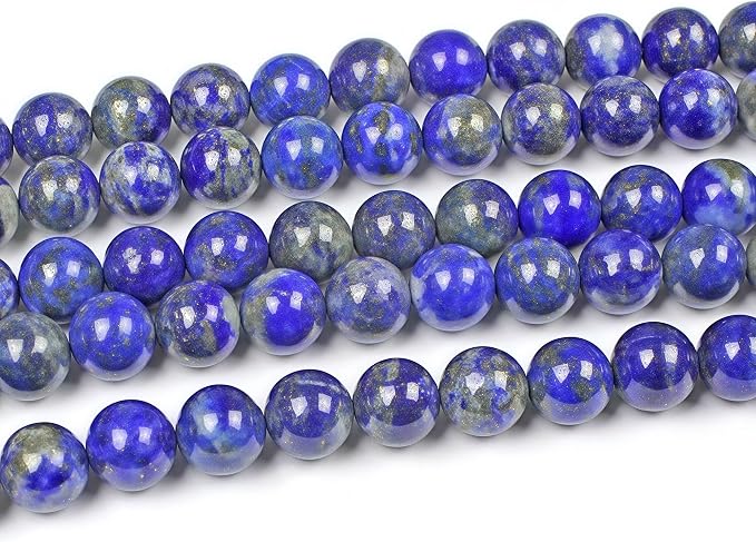 MJDCB Natural Lapis Lazuli Gemstone Loose Beads Round 8mm Energy Stone Healing - Image 4