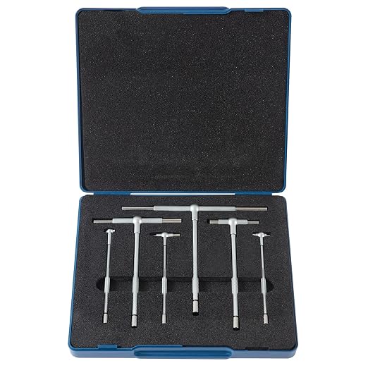 Beslands 6 Pc Telescoping Gage Set, T-Bore Hole Gauges, High Precision by Beslands