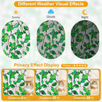 Countewol Greenery Leaf Static Cling Window Film Frosted Stained Glass Privacy - Image 4