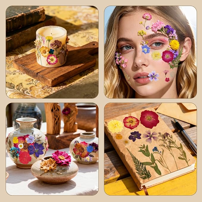 150 Pcs Dried Pressed Flowers for Resin | Real Nature Dried Flowers for Crafts - Image 5
