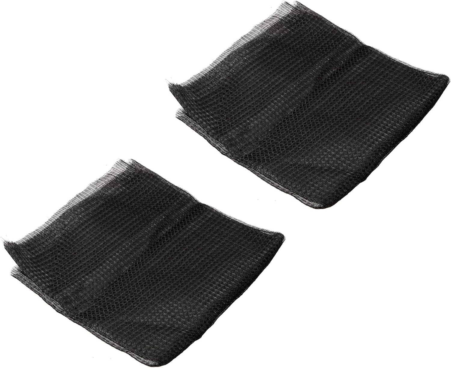 PATIKIL 47.2" x 23.6" Air Conditioner Air Filter Material, 2 Pack Plastic Dustproof Filtering Mesh Screen Replacement for Air Conditioning, Black