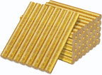 Glitter Gold Hot Glue Sticks, Manarty 48 PCS Full Size Hot Melt Glue Sticks by Manarty