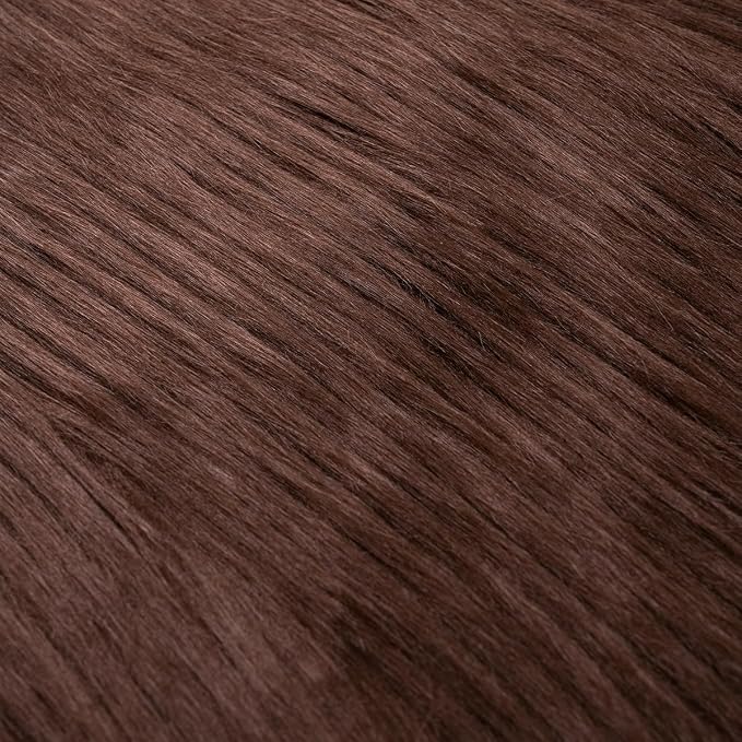 Brown Faux Fur Fabric for Crafts Squares Furry Fabric for Sewing, Upholstery & - Image 4