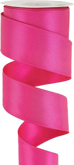 HUIHUANG Hot Pink Wired Ribbon 1-1/2 inch Fuchsia Pink Wire Ribbon - Image 8