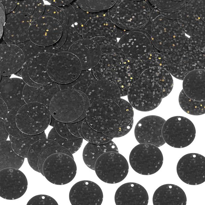 MECCANIXITY 700 Pcs Flat Round Sequins 15mm/0.6 Inch Loose Paillettes Craft by MECCANIXITY