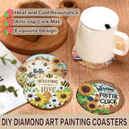 Axquilon 8 Pcs Fall Diamond Art Coasters Kit - Image 3