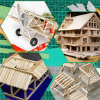 Balsa Wood Sticks, Balsa Wood Strips, Square Wooden Dowels - Image 7