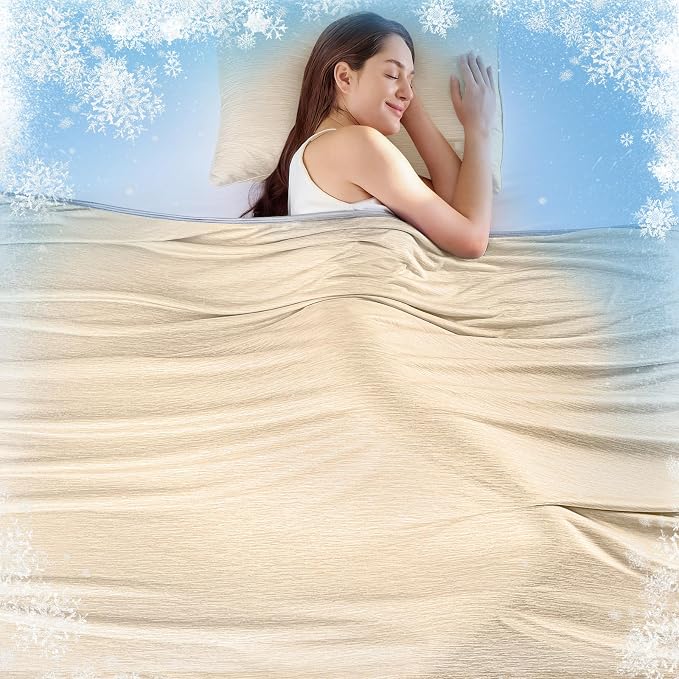 KMUSET Cooling Blanket King Size, Double Sided Summer Cooling Blankets by COZYBLANKETHappyHomeLife