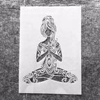 TIAMECH A4 Reusable Yoga Girl Stencil - Image 8