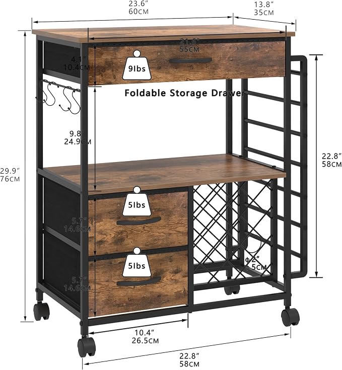 VENNQD Storage Cart Compatible - Image 3
