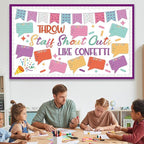 Staff Shout Out Bulletin Board Decorations Throw Staff Shout Out Like Confetti - Image 5