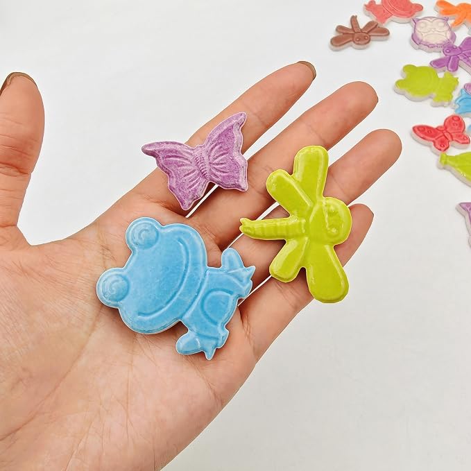 1.1lb Ceramic Mosaic Tiles, Mixed Colour Ceramic Mosaic Pieces - Image 4