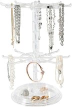2 Tier Rotating Jewelry Display Stand, Necklace Holder, Jewelry Tree Stand by Cchenxxi