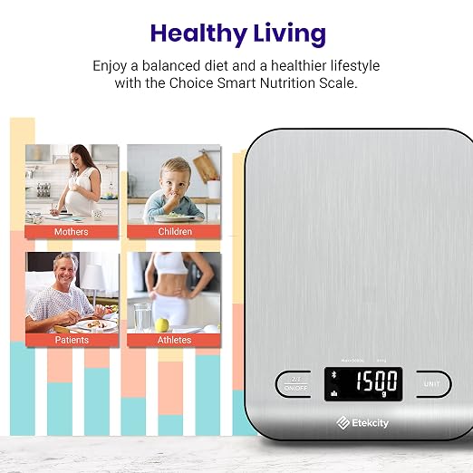 Etekcity Food Nutrition Scale, Digital Grams and Ounces, Large | Kitchen scale - Image 7