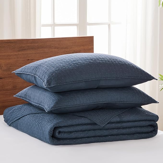Levtex Home Cross Stitch Reversible Queen Bedspread Set - Image 3