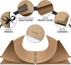 Bstorify Large Scrapbook Photo Albums 50 Pages Brown Thick Kraft Paper - Image 3