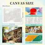 Paint by Numbers Kit for Adults, Bookstore DIY Painting Kit, 16x20 Inch | - Image 3