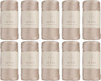 10 Skeins of Sensy Premium 2mm 251 Yards Polyester Rope 100% Polypropylene Cord by SSENSY