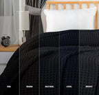 Utopia Bedding 100% Cotton Waffle Weave Blanket Twin Size - Image 6