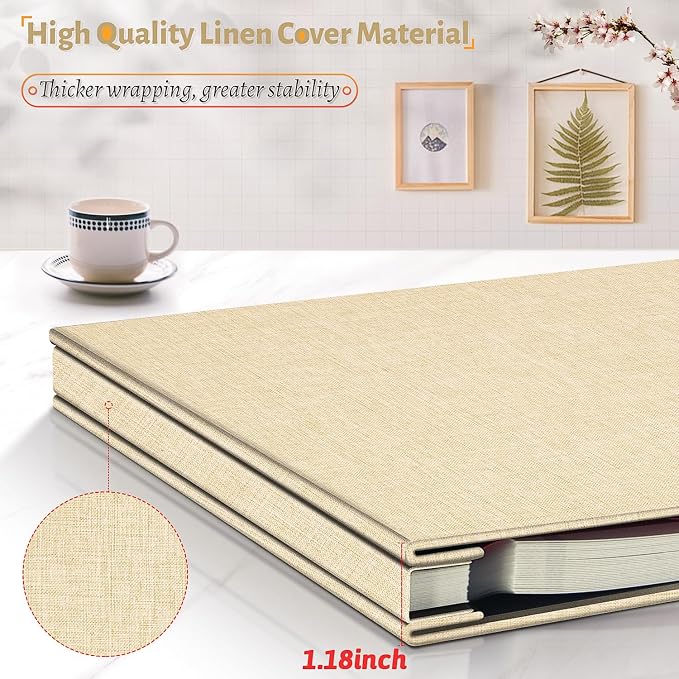 Artfeel Photo Album Self Adhesive Scrapbook, 60 Pages Large Photo Book - Image 5