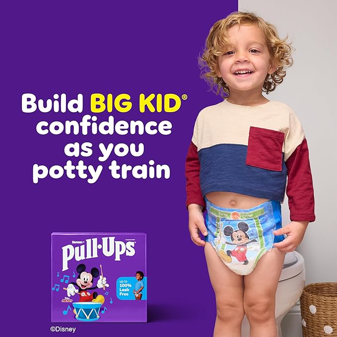 Pull-Ups Boys' Potty Training Pants, Size 4T-5T Training Underwear (38-50 lbs), 56 Count