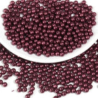 1500pcs Wine Red 5mm Pearl Beads by chuyau