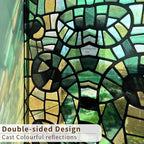funlife Original Hand-Drawn Stained Glass Window Film, Reusable Double-Sided - Image 2