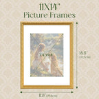 TWING 11x14 Picture Frame, Ornate Vintage 11x14 Photo Frame, 1 Pack | Gold - Image 2