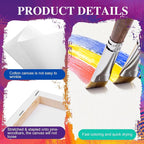 ESRICH 4 Pack Mini Canvases for Painting 5x5In, 5/8''Profile Small Square - Image 3