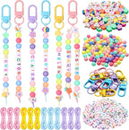 Landical 564 Pcs Easter Bead Keychain Kit DIY Easter Basket Name Tags Key Chain by Landical