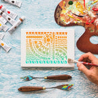 Stencils for Crafts Reusable Texture Art Stencils Geometric Stencil for - Image 7