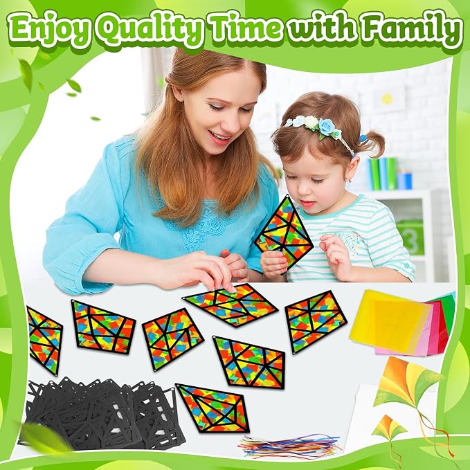 Lonfliness 30 Sets Sunday School Kite Suncatcher Crafts VBS DIY Window Stain - Image 6