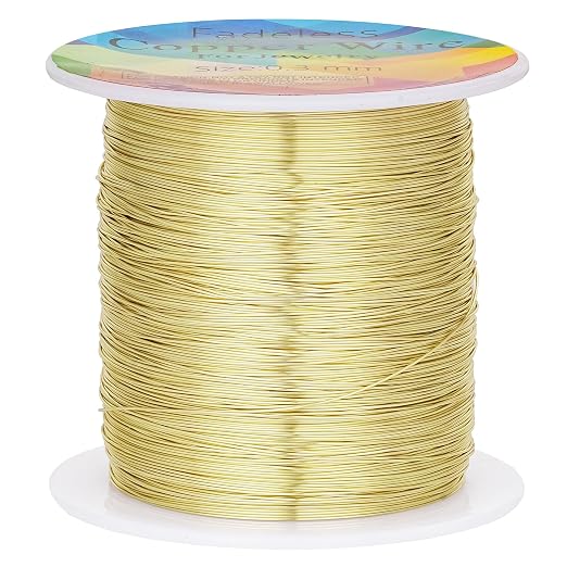 328 Feet Tarnish Resistant Copper Wires 28 Gauge/0.3mm Jewelry Craft Wires by CREATZONE