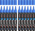 Overseas 12 Pack Blue Acrylic Paint Pens Permanent Markers, Medium Tip | by Overseas